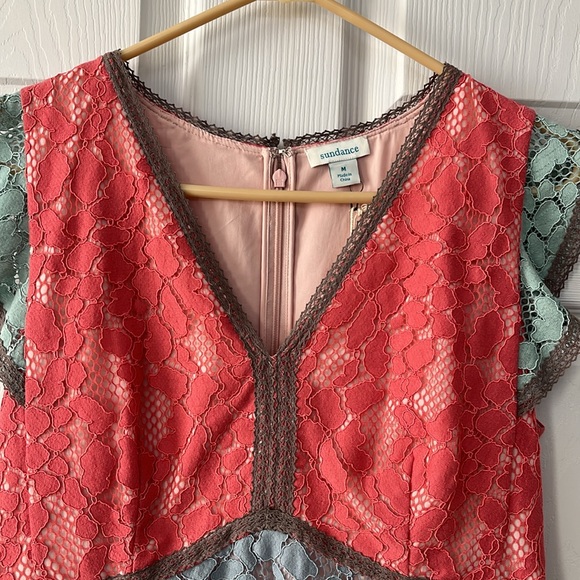 Sundance Vintage Days Lace Peplum Top - Picture 8 of 9